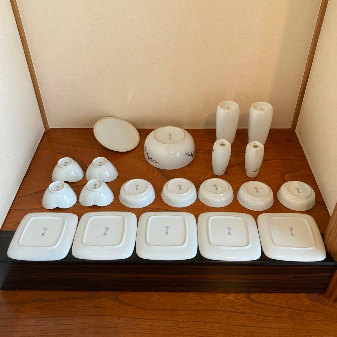 深川製磁　花柄陶器食器セット 同一シリーズ47点