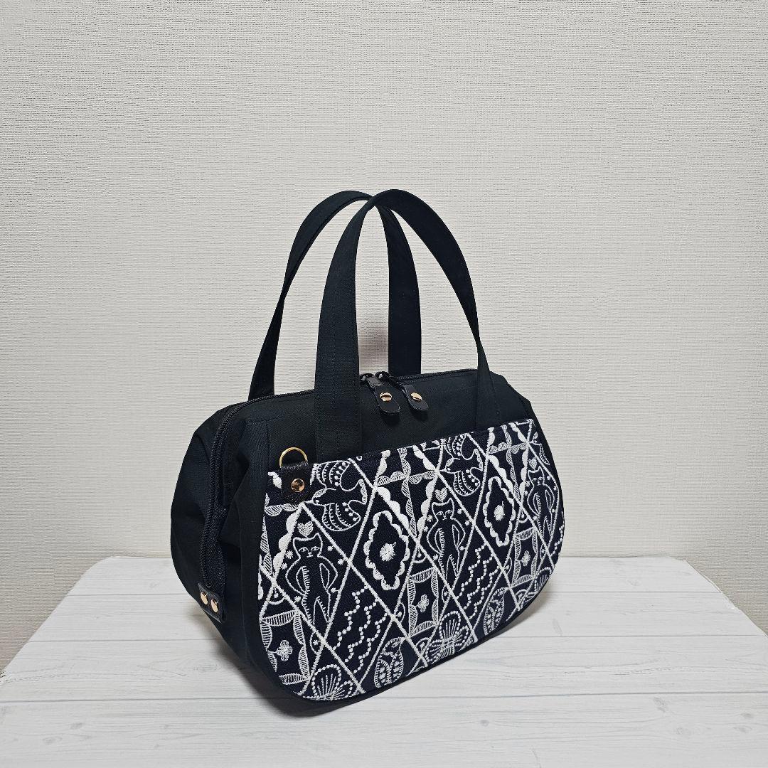 s.ぽってりボストンL シンフォニー ネイビー ミナペルホネン 訳あり品