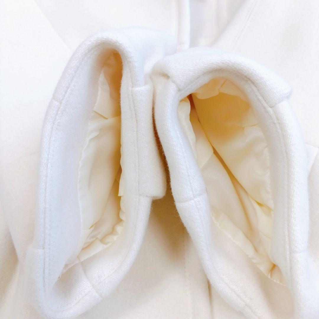 バーバリーブルーレーベル　アンゴラ ウールコート　フレア　バルーンスリーブ　38