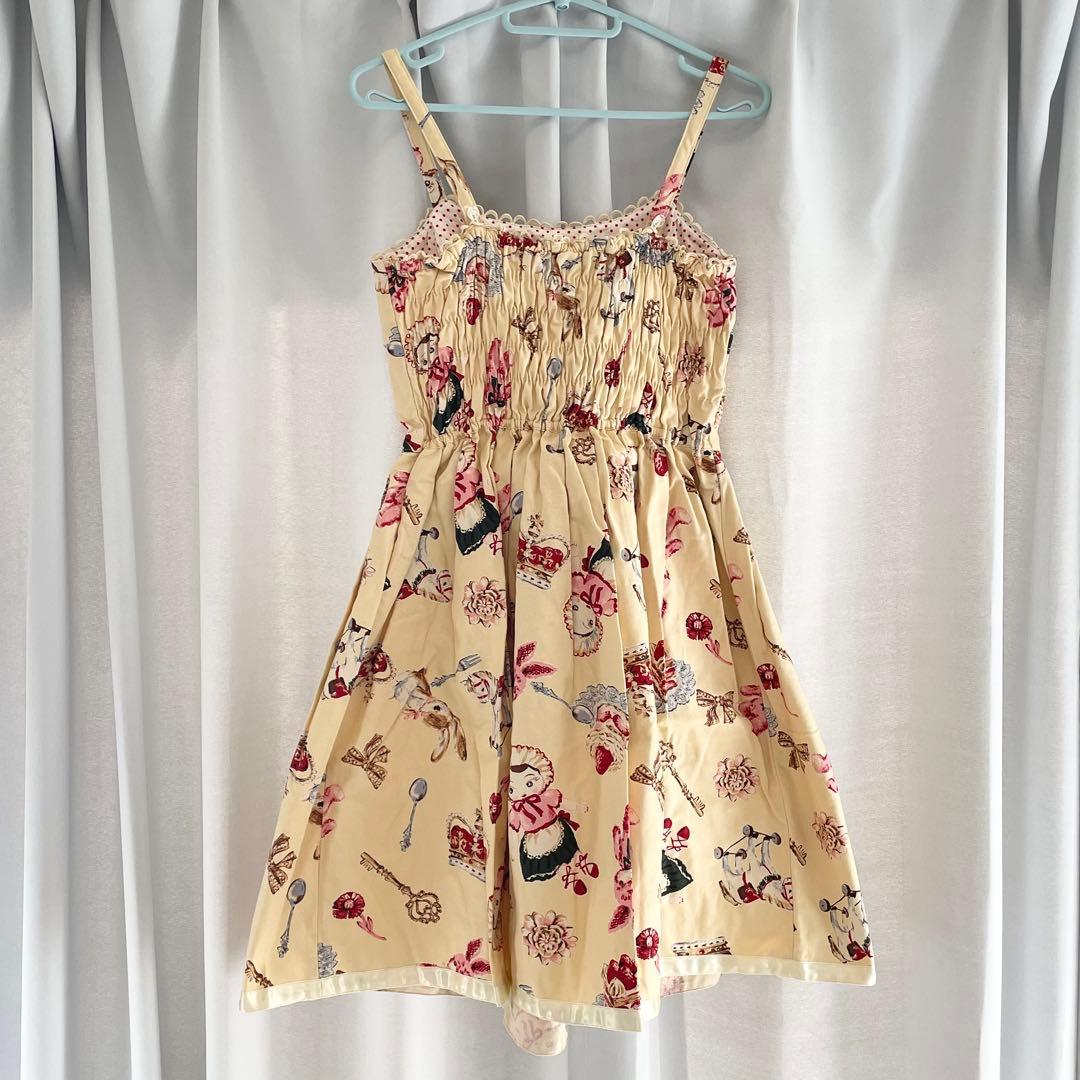 Emily Temple cute おもちゃ柄ノースリーブワンピース