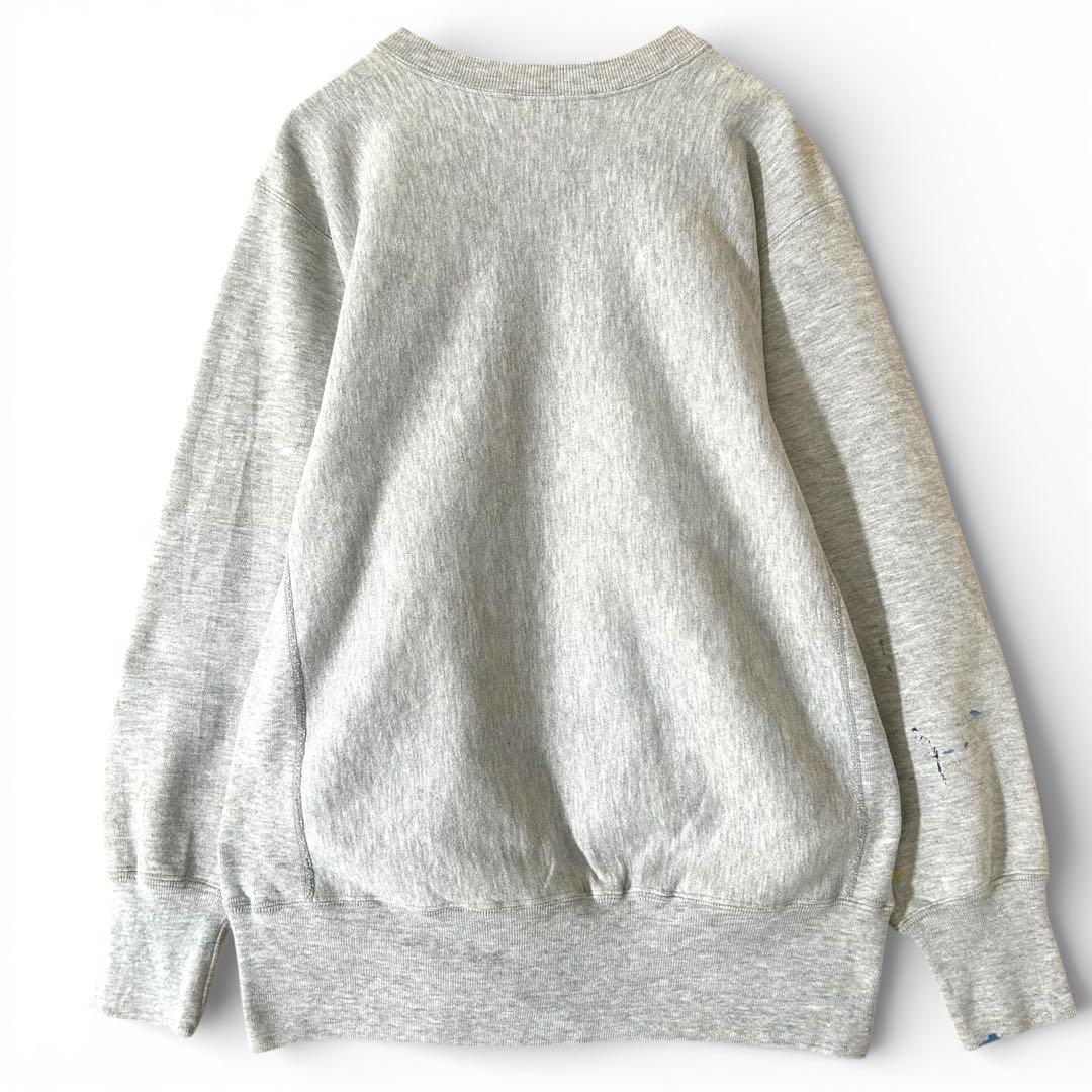 USA製 90sチャンピオン リバースウィーブ バージニア大学 ペンキ 襤褸 L