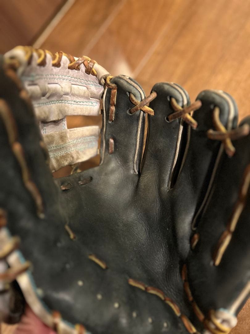 久保田スラッガー軟式野球グローブ 黒/白