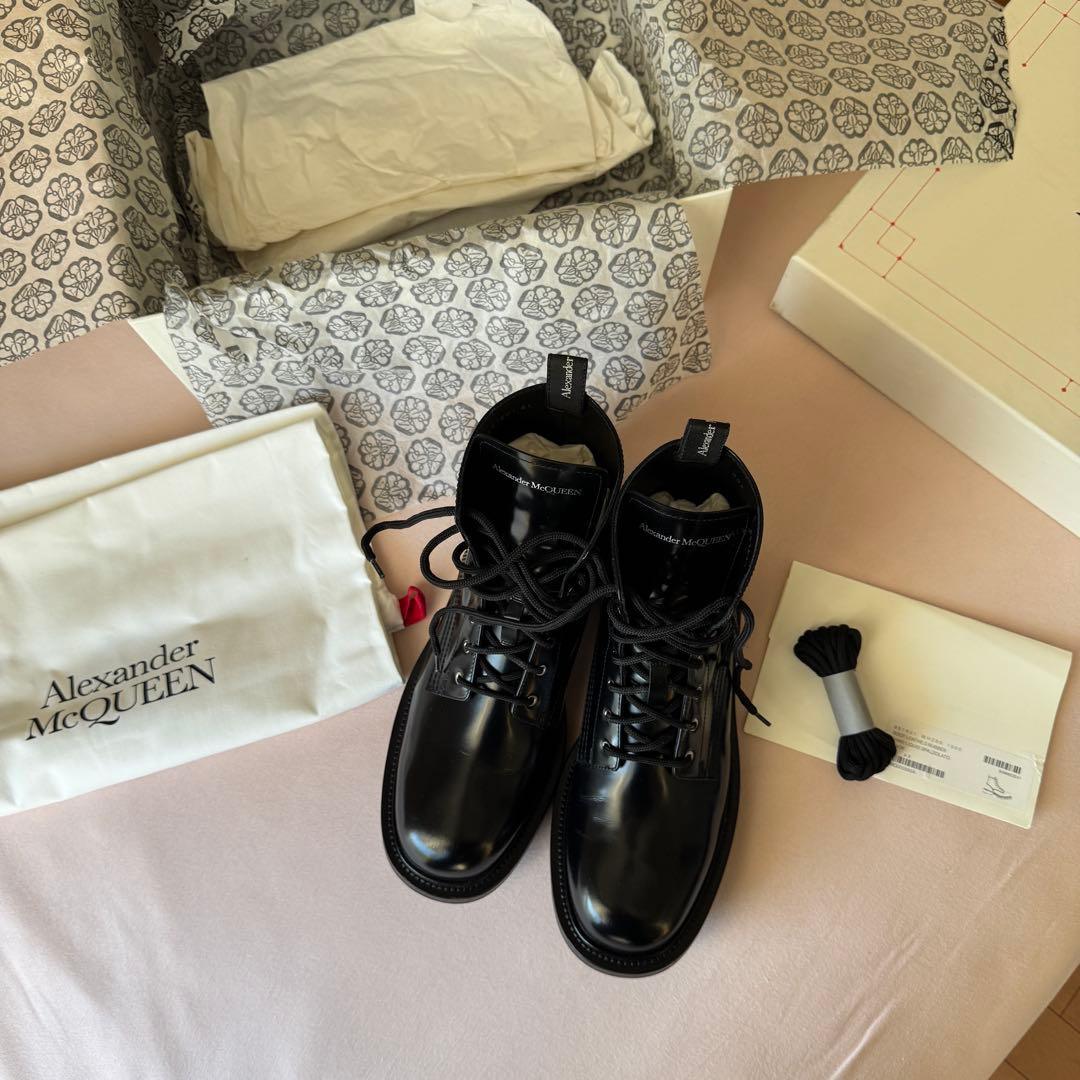 Alexander McQueen Leather Boots 43 コンバット