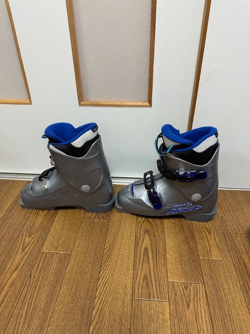 KAZAMA スキー板106cm,ブーツ23.5cm,ストック90cm