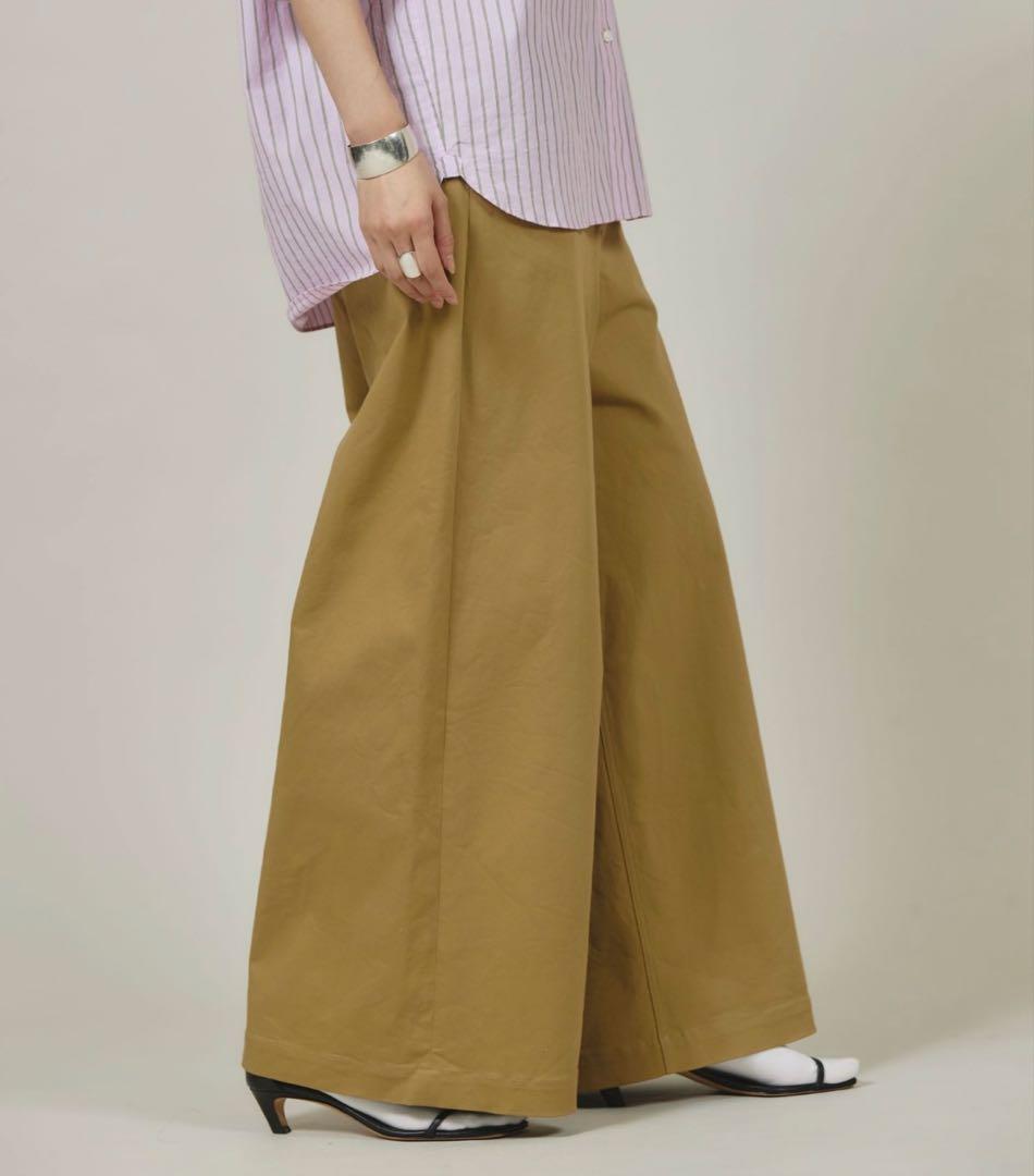 Curensology カレンソロジー ＜&RC＞ワイドルーズチノパンツ 36