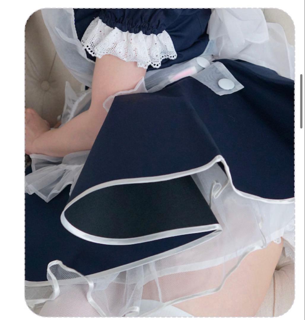 CANDY FRUIT メイド服 ネイビー M ミルクメイド