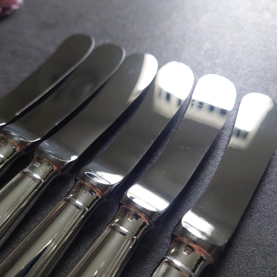 希少 美品 クリストフル アルビ バターナイフ 6点