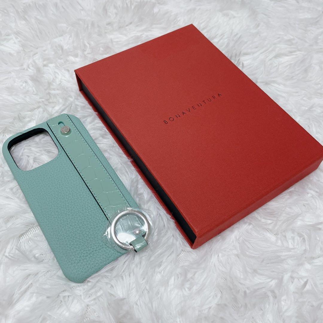 ほぼ新品 BONAVENTURA iPhone 14 Pro ケース クロコ