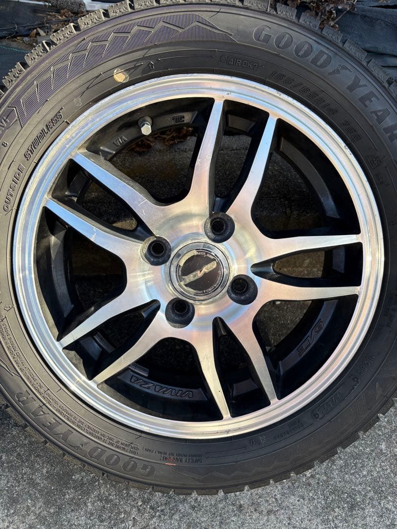 ramrod2　ＧＹ　スタッドレスアルミセット　155/65R14 ２本②