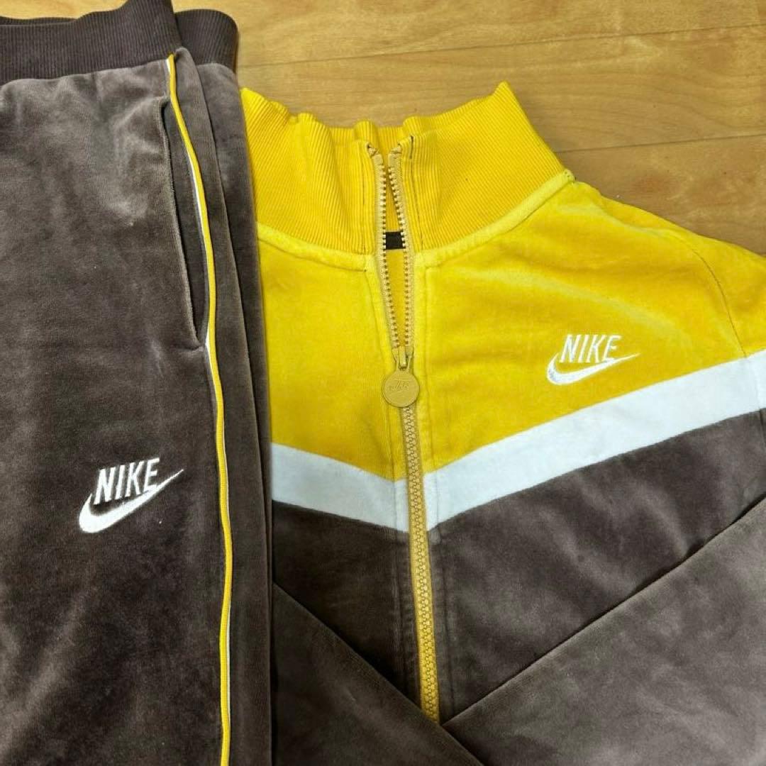 値下げ！00s Nike ベロア フレアパンツ　セットアップ