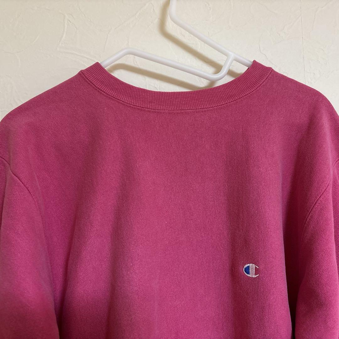 チャンピオン　リバースウィーブ　USA ピンク　Lサイズ　レアカラー