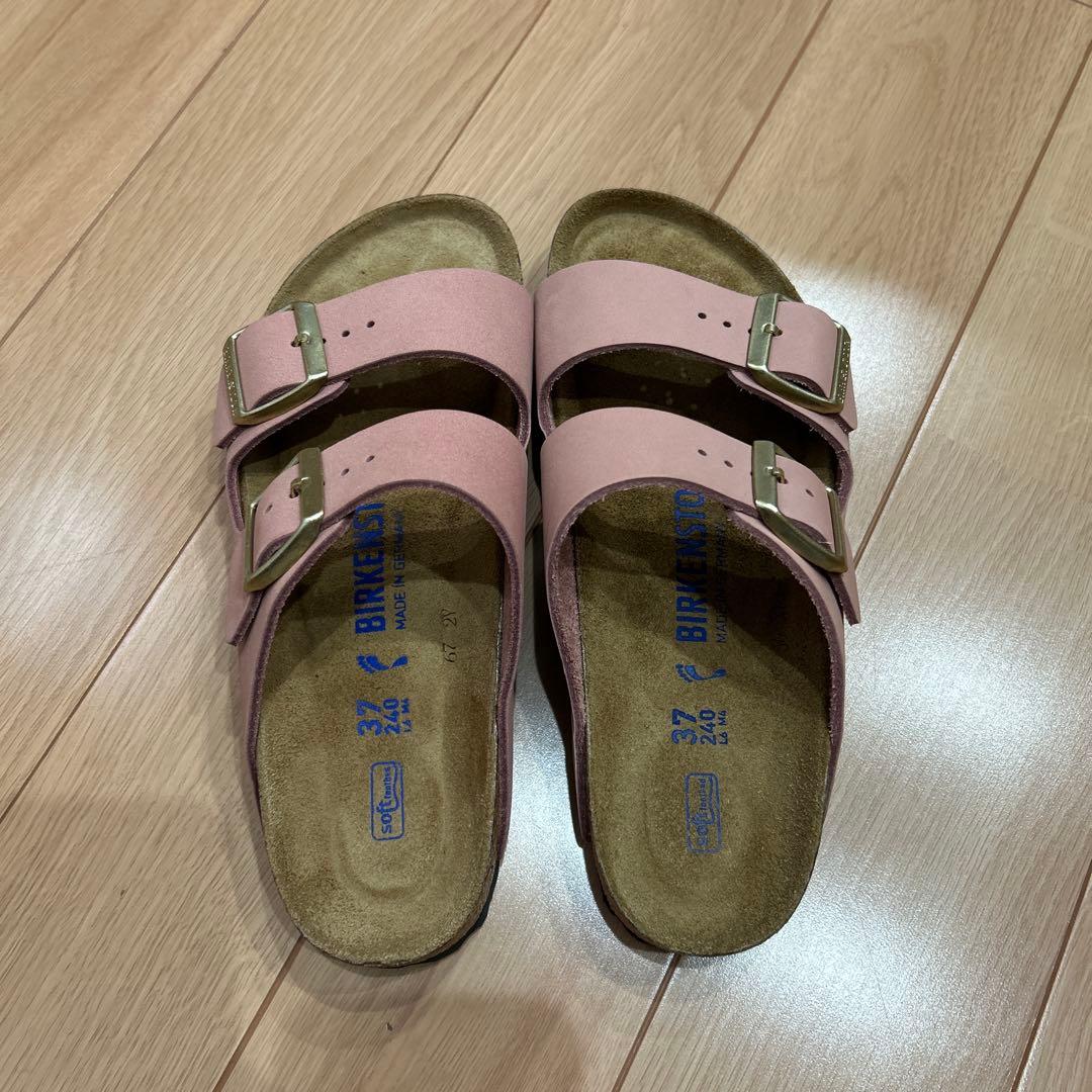 ビルケンシュトック　アリゾナ　ソフトフットベッド　オールドローズヌバックスエード