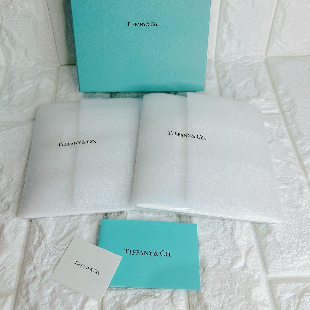 Tiffany & Co. ブルーボウデザートプレート2枚セット　ペア