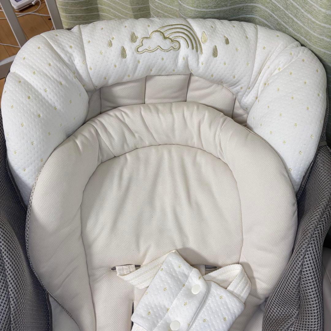 【美品】Aprica ユラリズム オートプレミアム ハイローチェア ムーンロック