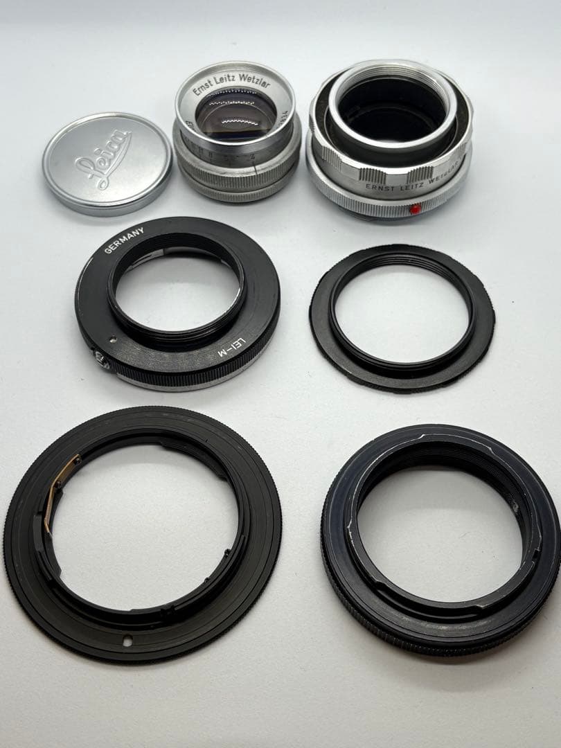 Leica Elmar 9cm 1:4 + OUAGO + マウントアダプター