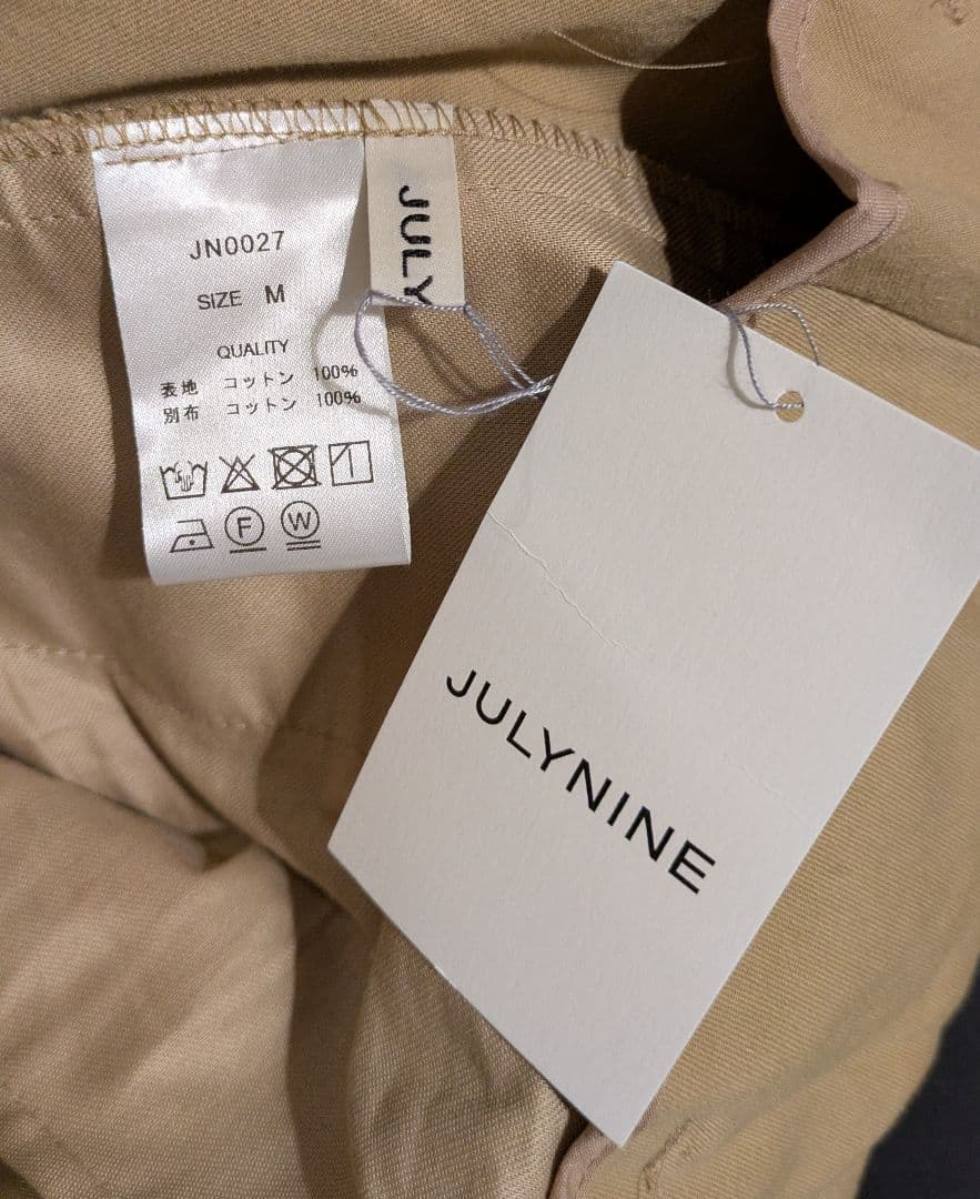 【未使用】エコバッグ付JULYNINE チノパン М ベージュ