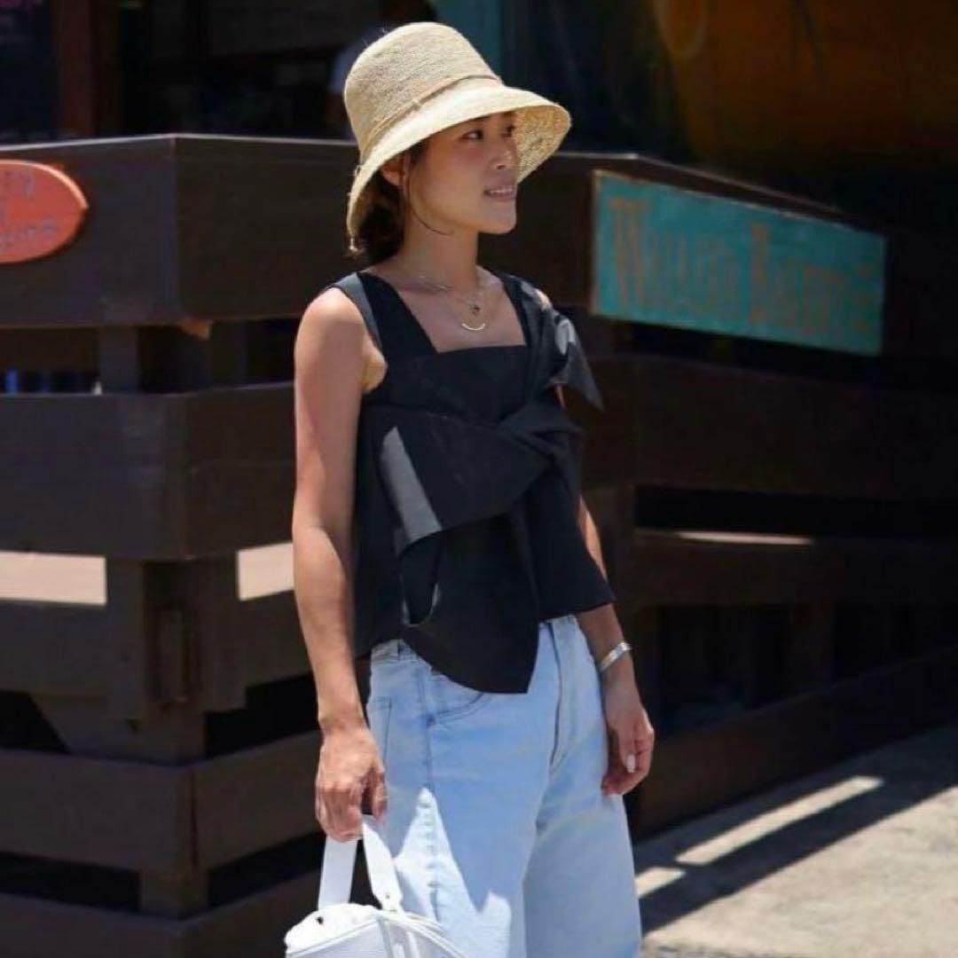 美品 gypsohila ジプソフィア クロワッサンビスチェ 黒　36