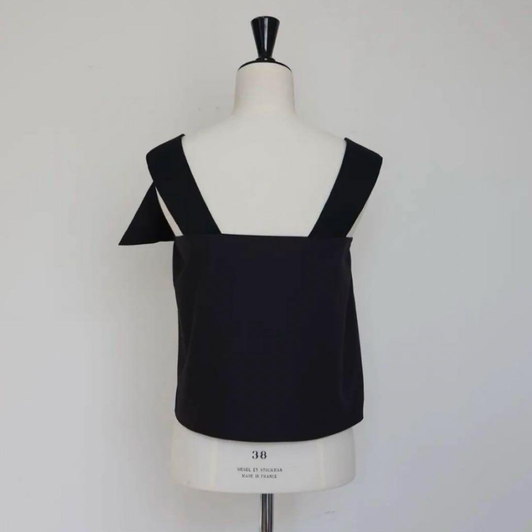 美品 gypsohila ジプソフィア クロワッサンビスチェ 黒　36