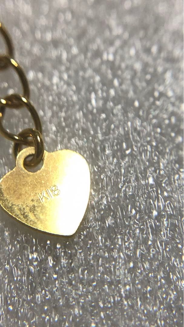 ジュエリーツツミ k18 イエローゴールド アンクレット 刻印あり