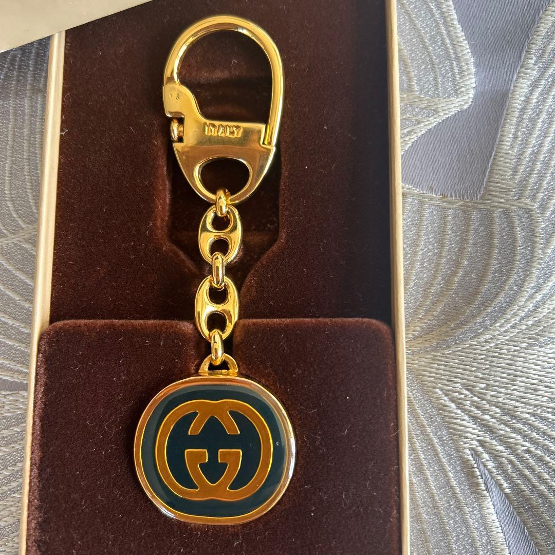 未使用訳あり GUCCI グッチ インターロッキングＷＧ キーリング