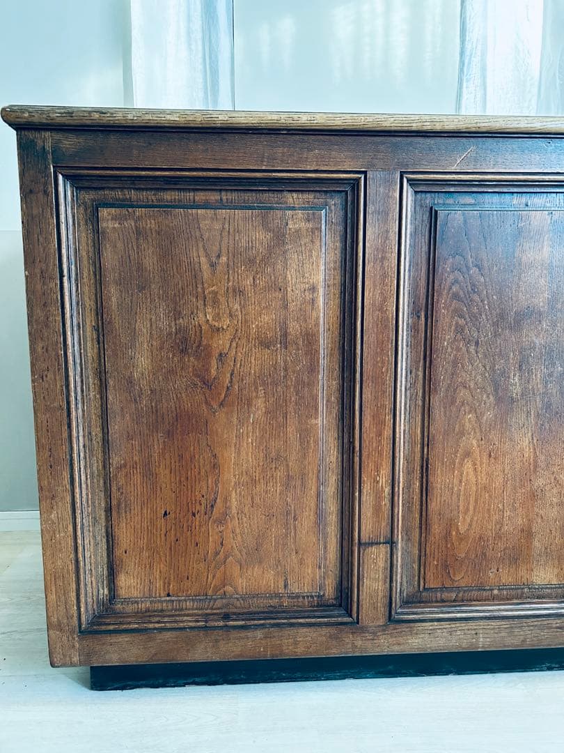 フランスアンティーク 家具 木製ショップカウンター 作業台 アトリエ