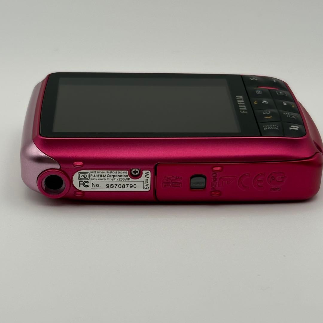 【美品】FUJIFILM 防水 FinePix Z33WP ピンク 動作品