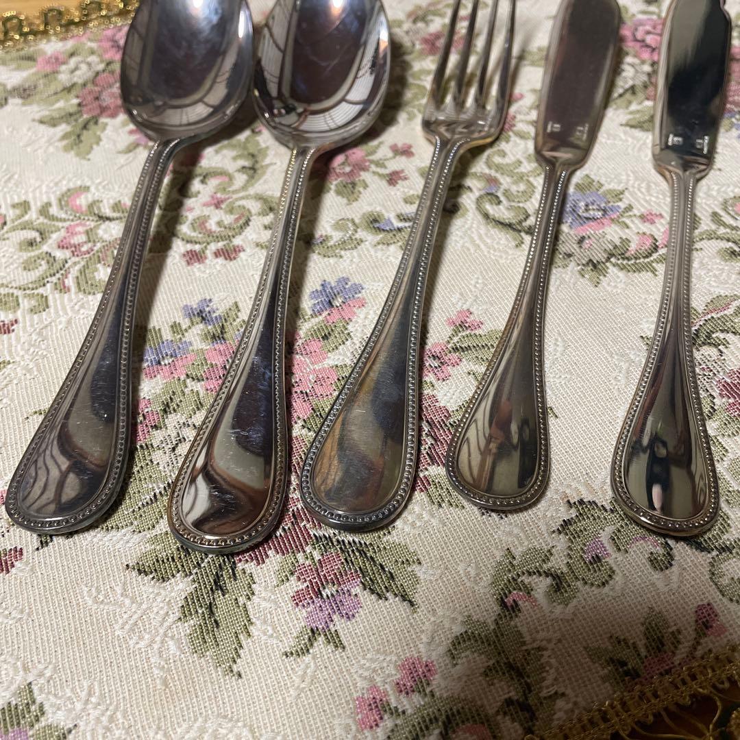 クリストフルChristofleパールシリーズ　スプーンフォークナイフ