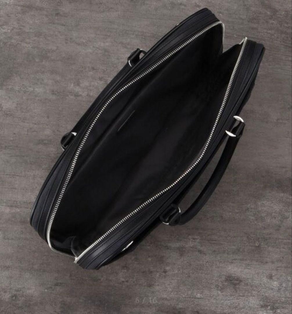 タケオキクチ　ヘアライン スリム ブリーフケース