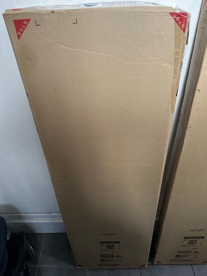 未開封 ニトリ Nクリック ディープ ワイド4段 ホワイトウォッシュ