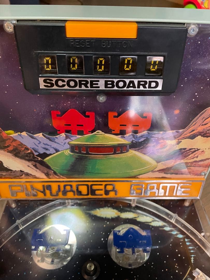 米澤玩具 レトロ　ピンベーダーゲーム インベーダー UFO ピンボール　エレメカ