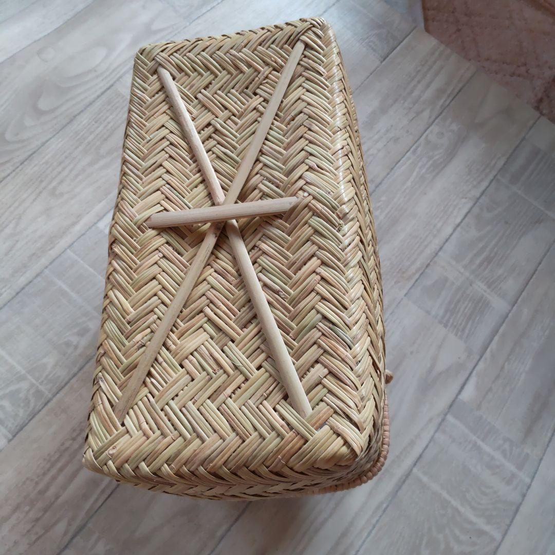 鳥越竹細工　竹かご　買い物かご　市場かご　岩手 すず竹