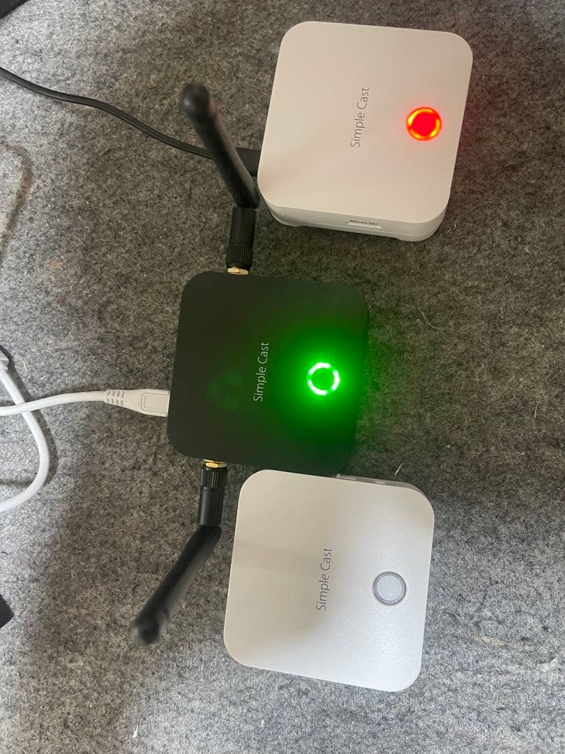 Simple Cast PTW-SPCASTRX 無線LAN中継機 黒白セット