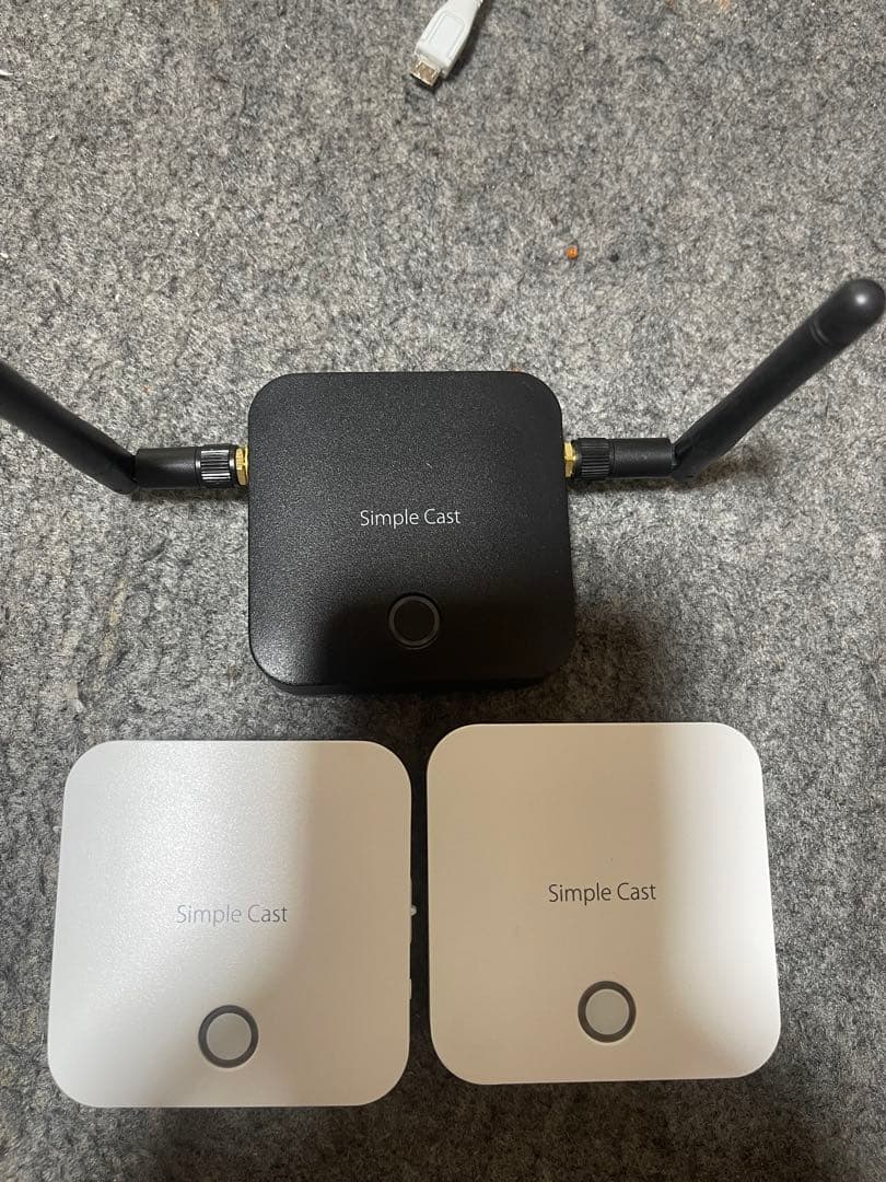 Simple Cast PTW-SPCASTRX 無線LAN中継機 黒白セット