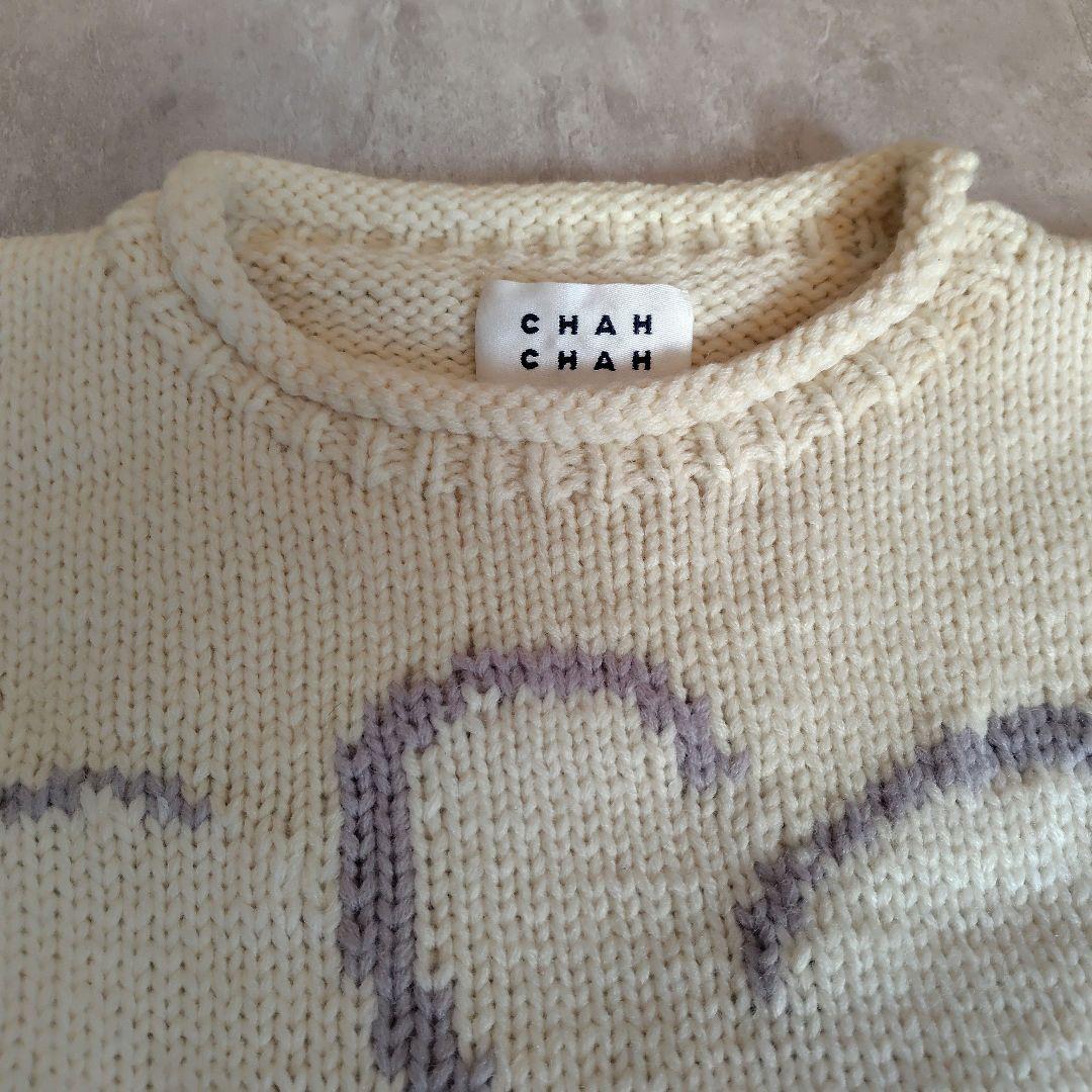 美品 Chah Chah FLOWER with LOVE HAND KNIT