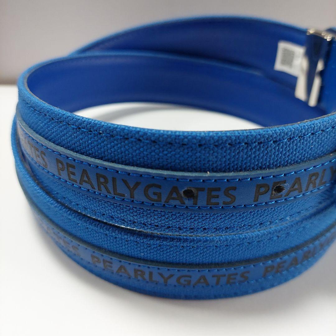 PEARLY GATES PGロゴ ゴルフベルト 青