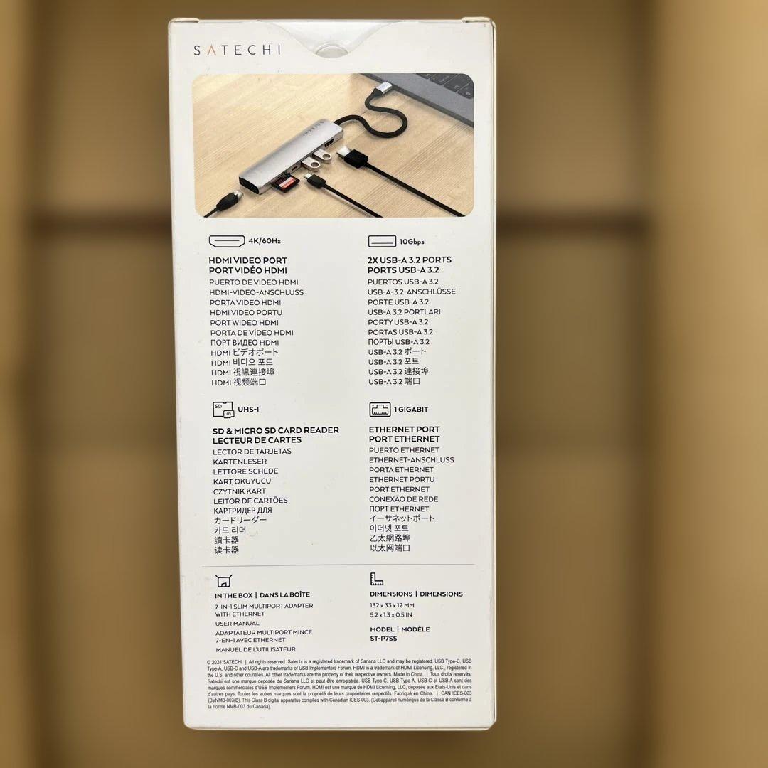 476 未開封SATECHI 7-in-1 Slim Plus USB-C