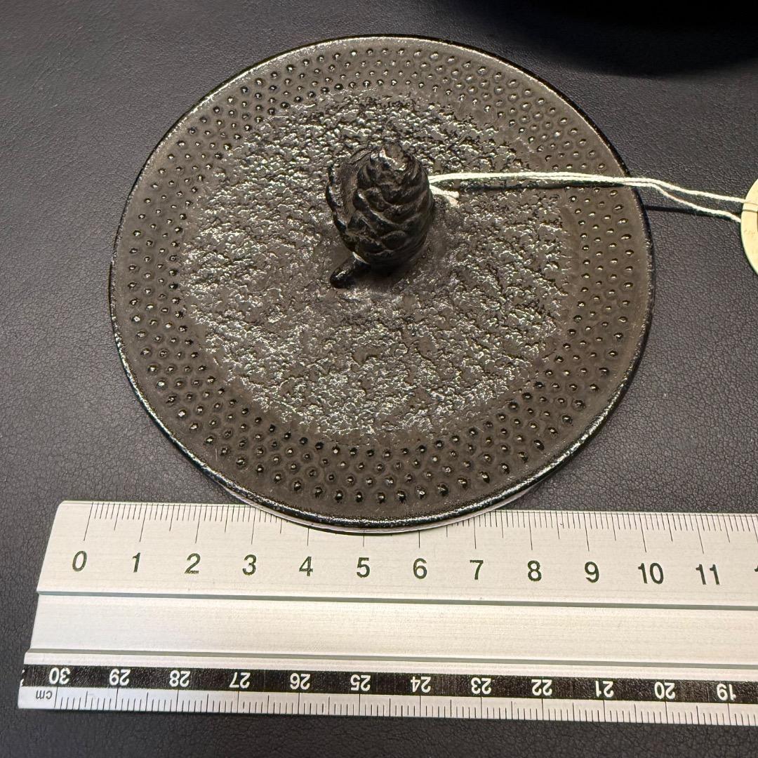 ◉※後右棚c1003 未使用保管品 南部鉄器 岩鋳 万代アラレ 鉄瓶 本場盛岡