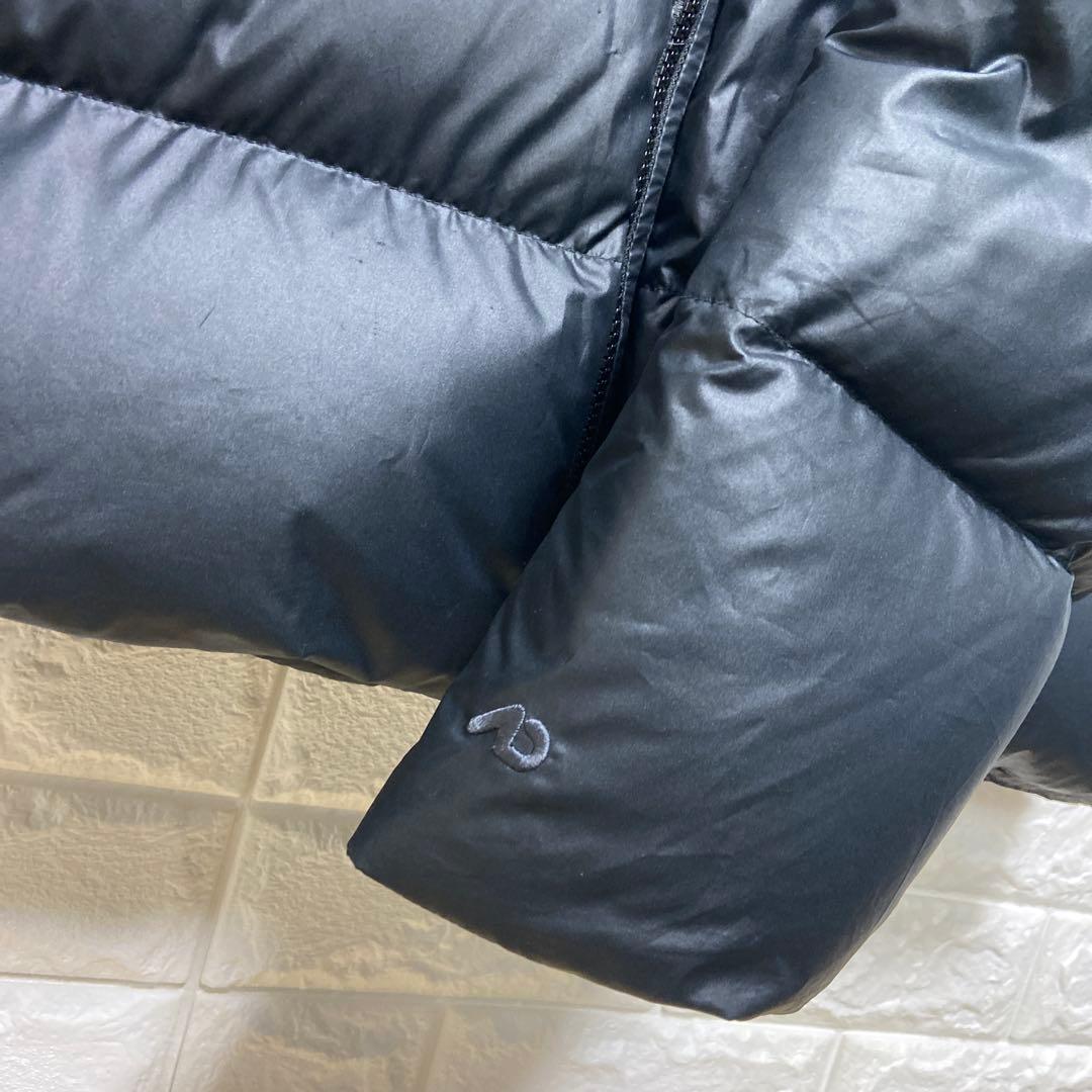 NIKE ナイキ 肉厚 ダウンジャケット 無地 ブラック 裾ドローコード付 XL