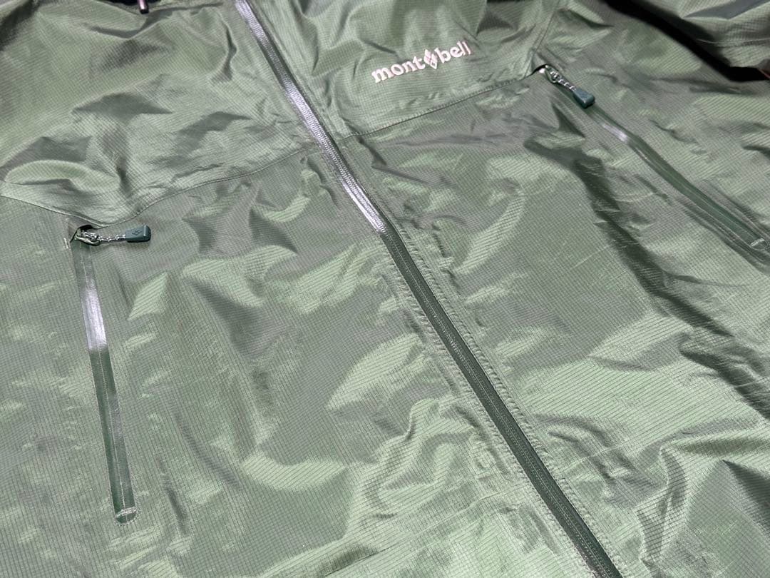 モンベル　ストームクルーザー　デタッチャブルフード　ゴアテックス　緑 L