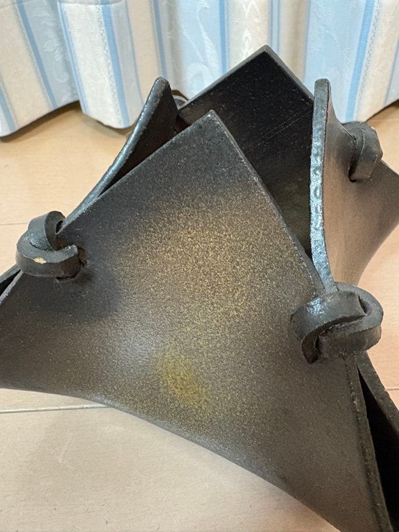 花器 花瓶　陶器　四方しばり　光風窯　美術　芸術