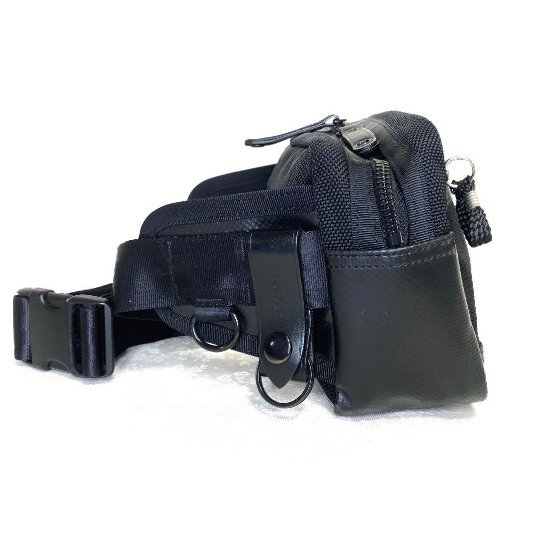 めーぢん【美品】PORTER HEAT ウエストバッグ ブラック