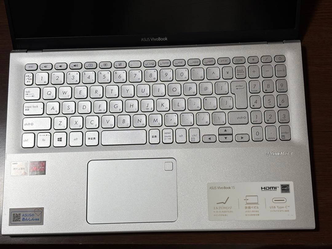 ASUS VivoBook15 X512D 動作確認済 Ryzen3 Win11