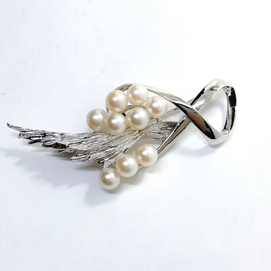 極美品✨MIKIMOTO ミキモト パール ブローチ　コサージュ