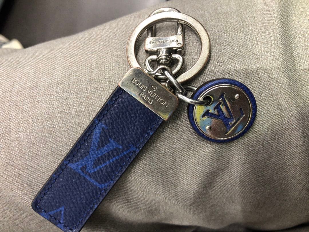 Louis Vuitton ネイビー キーホルダー キーケース