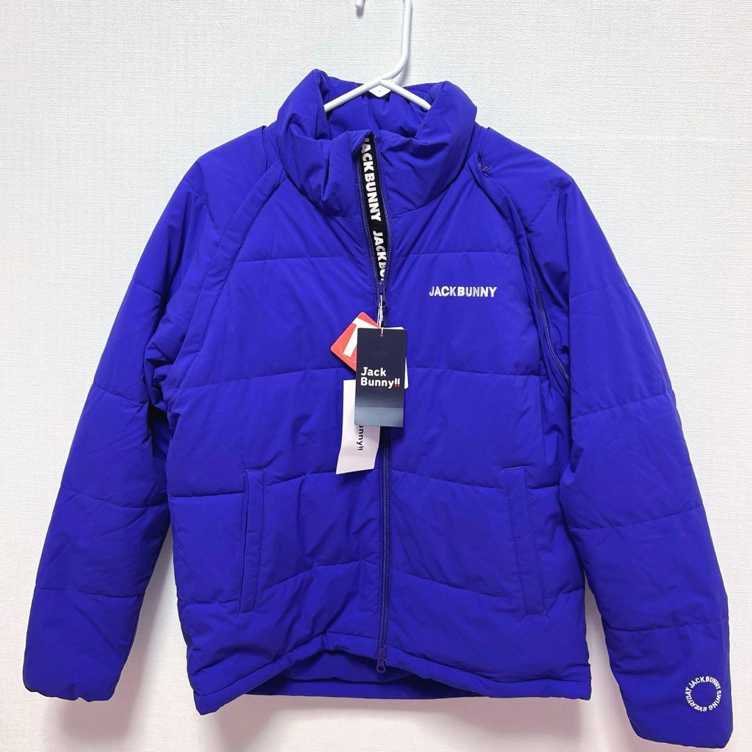 新品【Jack Bunny】ストレッチリップ 2WAY中綿ブルゾン 紫 パープル