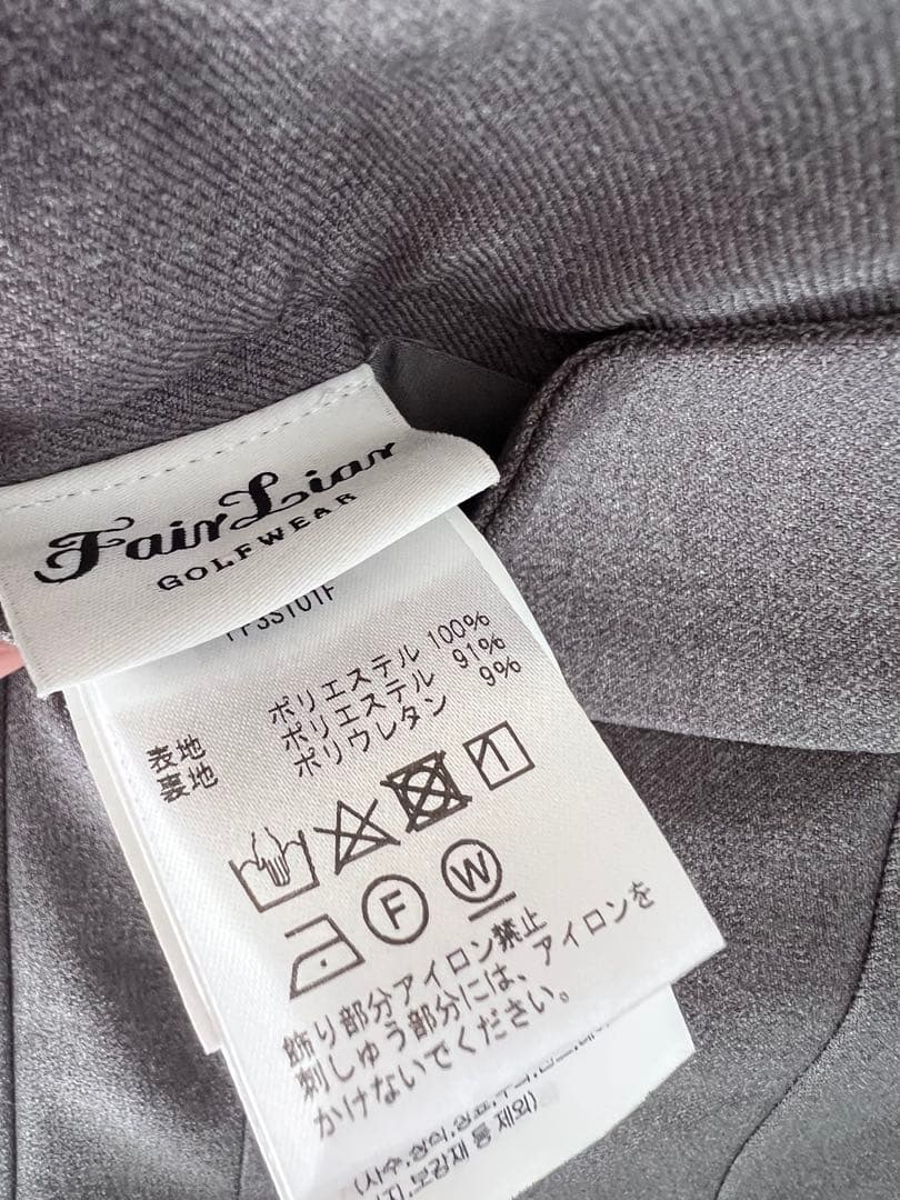 Fair Liar ゴルフ プリーツ スカート S 美品 グレー