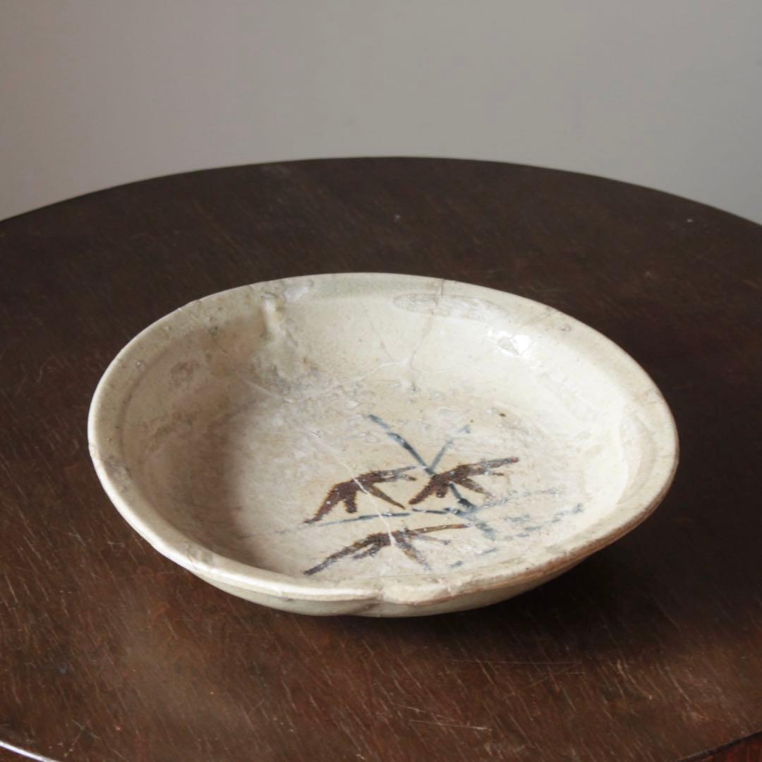 呉須鉄絵 石皿 瀬戸 古美術 古道具 アンティーク