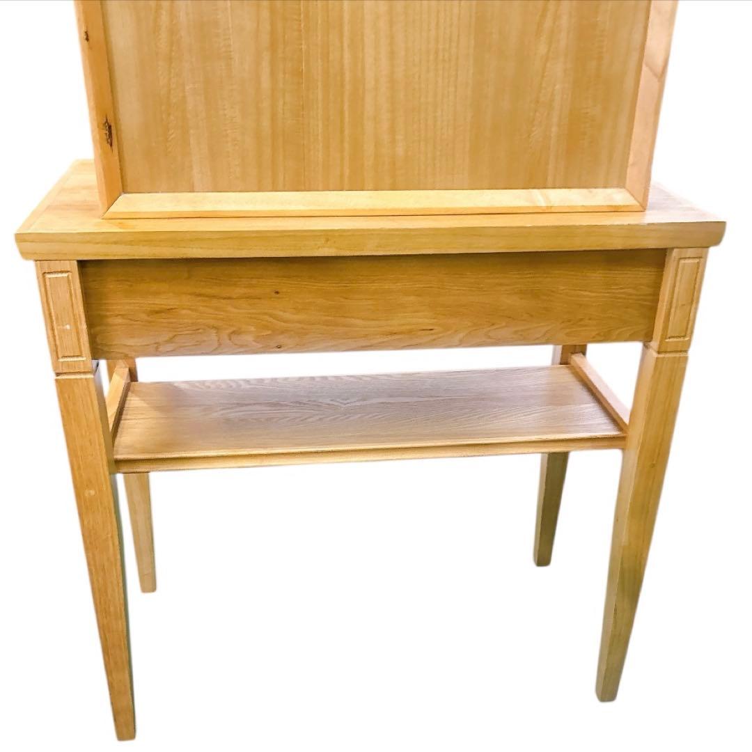 訳あり[送料込み】美容室 ドレッサー 片面 サロン 鏡台 木製