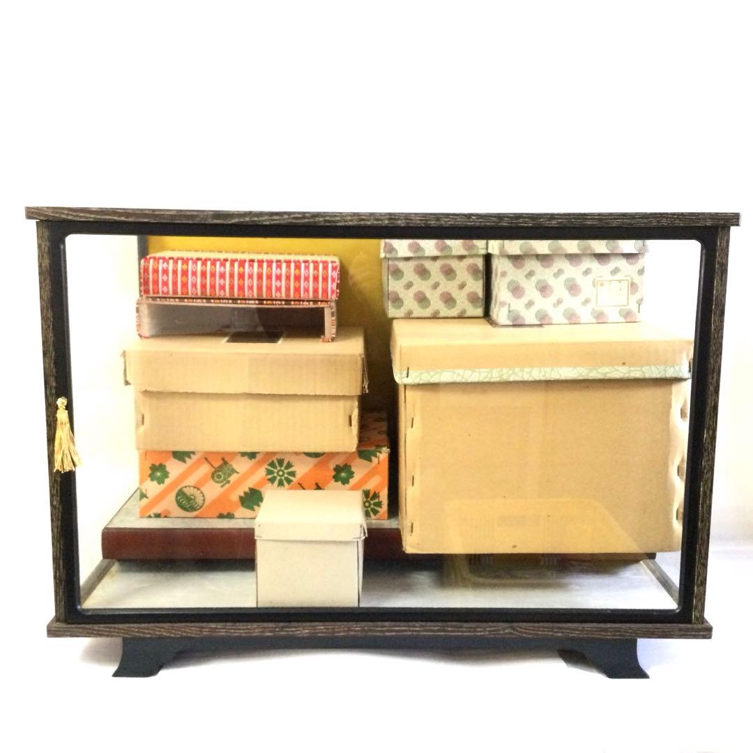 雛人形 御内裏様 御雛様 ガラスケース入 雛祭り 紙箱付 B781