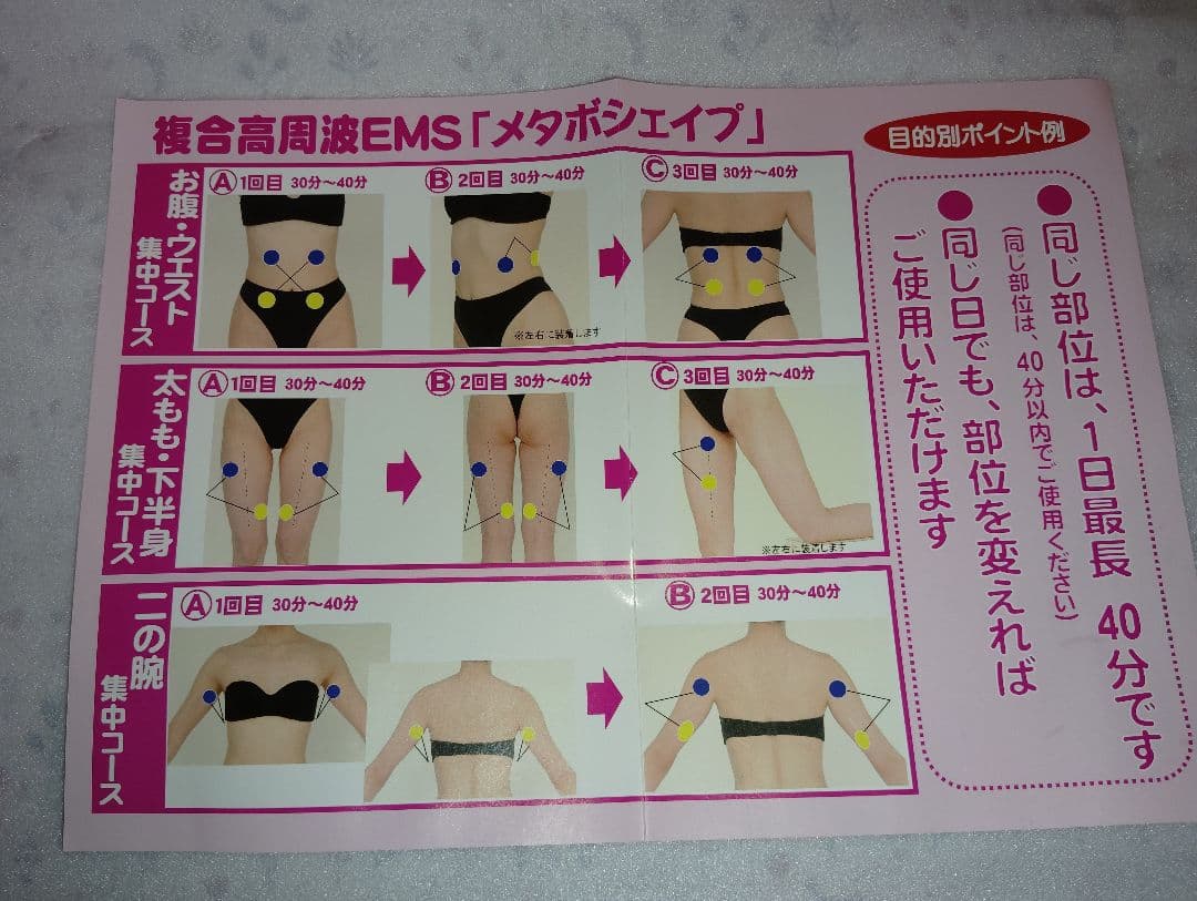 美品◆テクノリンク複合高周波EMS「メタボシェイプ」